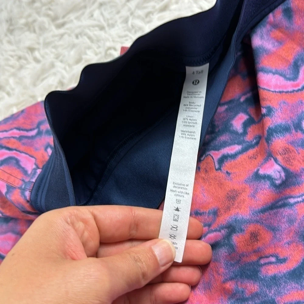 Lululemon Court Rival High Rise Skirt Tall Chroma Clash Multi / Mineral